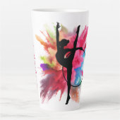 Personalisierte Pulverexplosion Gymnastik Milchtasse (Vorderseite)