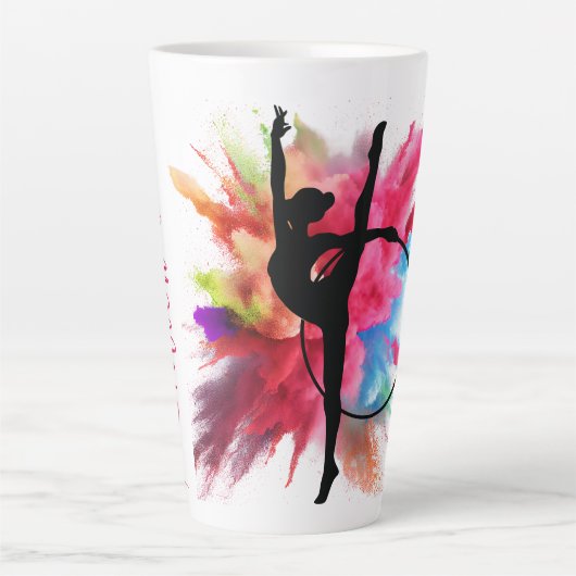 Personalisierte Pulverexplosion Gymnastik Milchtasse (Vorderseite)