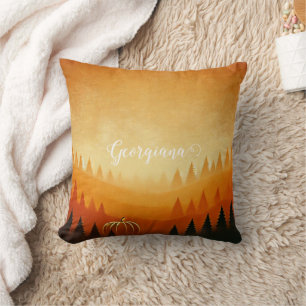 Personalisierte Pumpkin Ernte Autumnal Harvest Kissen