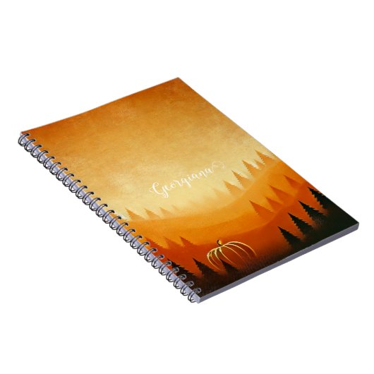 Personalisierte Pumpkin Ernte Autumnal Harvest Notizblock (Rechte Seite)