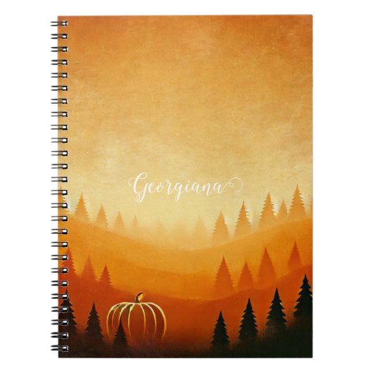 Personalisierte Pumpkin Ernte Autumnal Harvest Notizblock (Vorderseite)