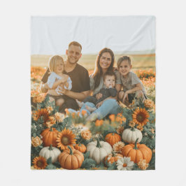Personalisierte Pumpkin-Falldesign Fleecedecke