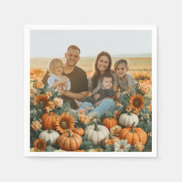 Personalisierte Pumpkin-Falldesign Serviette