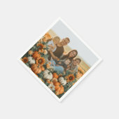 Personalisierte Pumpkin-Falldesign Serviette (Ecke)