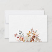 Personalisierte Pumpkin Herbstfallkarte Mitteilungskarte (Rückseite)