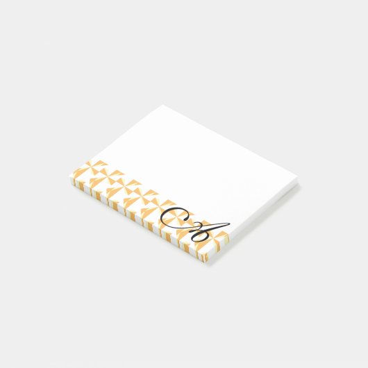 Personalisierte Pumpkin Pinwheels Post-it Klebezettel (angewinkelt)