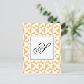 Personalisierte Pumpkin Pinwheels Postkarte (Stehend Vorderseite)