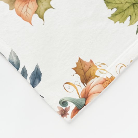 Personalisierte Pumpkins Country Chic Fleece Blank (Ecke)