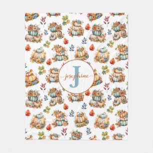 Personalisierte Pumpkins Country Chic Fleece Blank