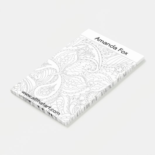 Personalisierte Punktfarben-Editor Post-it Klebezettel (angewinkelt)