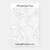 Personalisierte Punktfarben-Editor Post-it Klebezettel (Vorderseite)