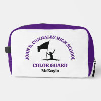 Personalisierte Purple High School Color Guard