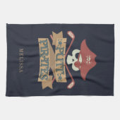 Personalisierte Putt Pirates Golfing Hobby Küche b Geschirrtuch (Horizontal)