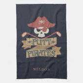 Personalisierte Putt Pirates Golfing Hobby Küche b Geschirrtuch (Vertikal)