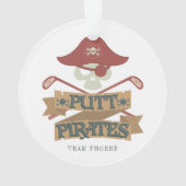Personalisierte Putt Pirates Golfing Outdoor Sport Ornament (Rückseite)