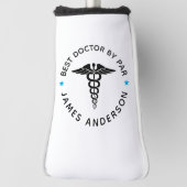 Personalisierte Putter-Abdeckung "Bester Doktor du Golf Headcover (Rotieren 90)