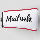 Personalisierte Putter Abdeckung Golf Headcover (Vorderseite)