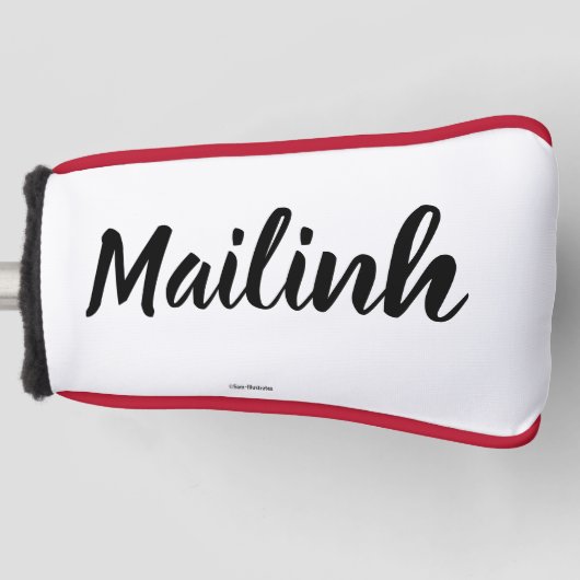 Personalisierte Putter Abdeckung Golf Headcover (Vorderseite)