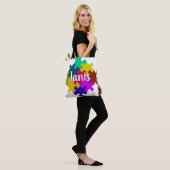Personalisierte Puzzleteile Tasche (Am Model)