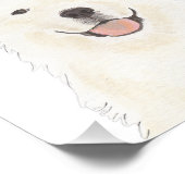 Personalisierte Pyrenäen Hunde Kunst Fotodruck (Ecke)