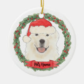 Personalisierte Pyrenäen Keramik Ornament (Vorne)