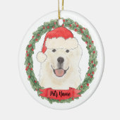 Personalisierte Pyrenäen Keramik Ornament (Links)