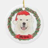 Personalisierte Pyrenäen Keramik Ornament (Hinten)