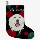 Personalisierte Pyrenäen Kleiner Weihnachtsstrumpf (Vorderseite)