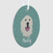 Personalisierte Pyrenäen Ornament (Vorderseite)