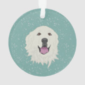 Personalisierte Pyrenäen Ornament (Rückseite)