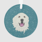 Personalisierte Pyrenäen Ornament (Rückseite)