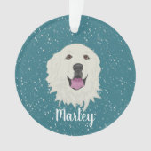 Personalisierte Pyrenäen Ornament (Vorderseite)