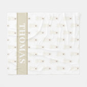 Personalisierte Pyrenäen Rosa und Weiß Fleecedecke (Vorderseite (Horizontal))