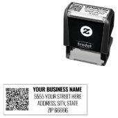 Personalisierte QR-Code-Briefmarke Permastempel (Beispiel)
