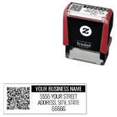Personalisierte QR-Code-Briefmarke Permastempel (Beispiel)
