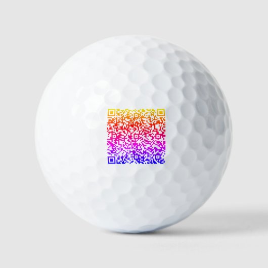 Personalisierte QR Code Scan Info Briefmarke Golf Golfball (Vorderseite)