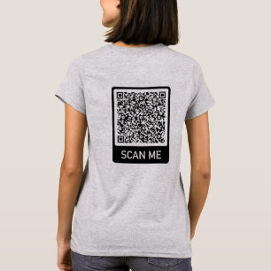 Personalisierte QR-Code-Scan-Informationen Funny T T-Shirt