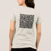 Personalisierte QR-Code-Scan-Informationen zum Fun Tri-Blend Shirt (Rückseite)