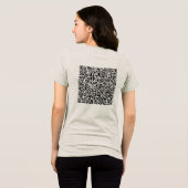 Personalisierte QR-Code-Scan-Informationen zum Fun Tri-Blend Shirt (Rückseite voll)