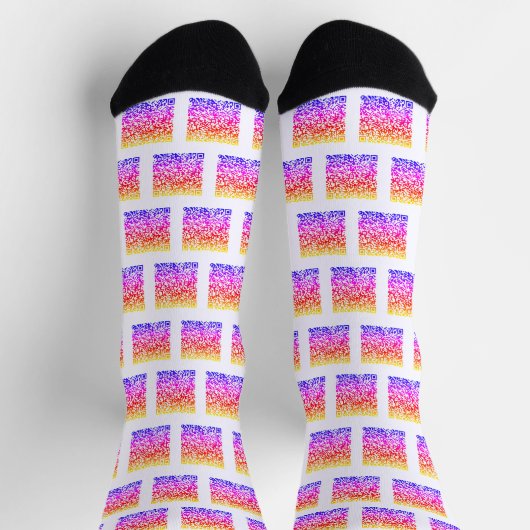 Personalisierte QR-Code-Socken - Farben auswählen Socken (Oben)
