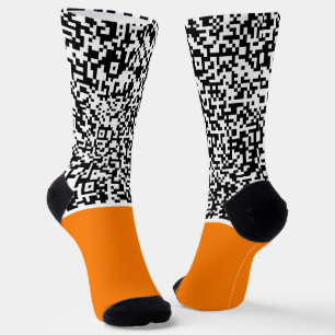 Personalisierte QR-Code-Socken in individueller Fa Socken