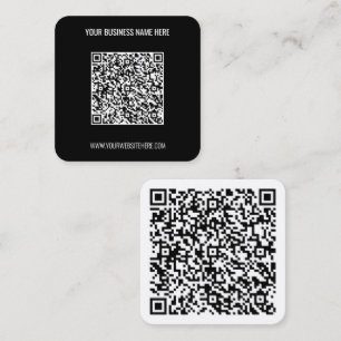 Personalisierte QR-Code-Visitenkarte Quadratische Visitenkarte