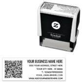 Personalisierte QR-Codeadresse Selbstfarbige Brief Permastempel (Beispiel)