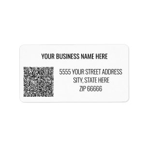 Personalisierte QR-Codemarken für Ihre Namensadres Adressaufkleber