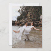 Personalisierte QR-Hochzeit Einladung (Rückseite)