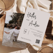 Personalisierte QR-Hochzeit Einladung