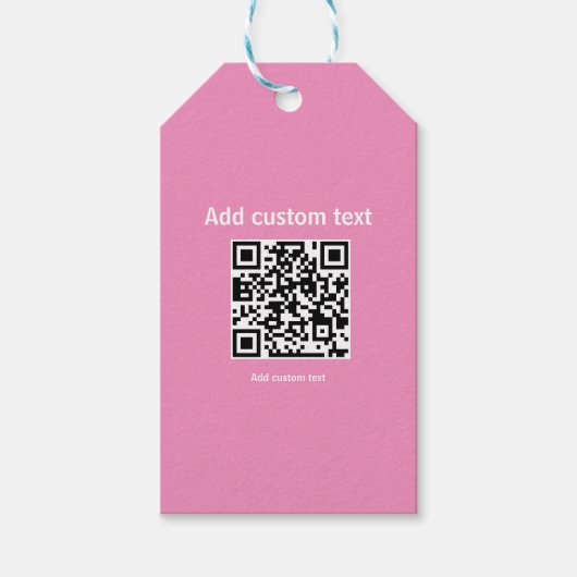 personalisierte QR-Website mit benutzerdefinierten Geschenkanhänger (Vorderseite)