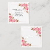 Personalisierte quadratische visitenkarte (Vorne/Hinten)