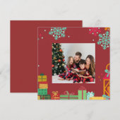 Personalisierte quadratische Weihnachtskarte (Vorne/Hinten)