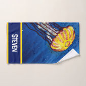 Personalisierte Quallen Badhandtuch Set (Handtuch)